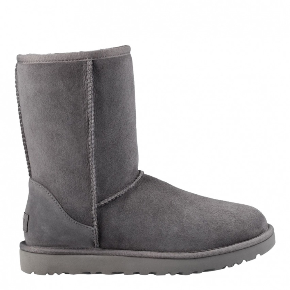 Grey UGG womens classic short boots